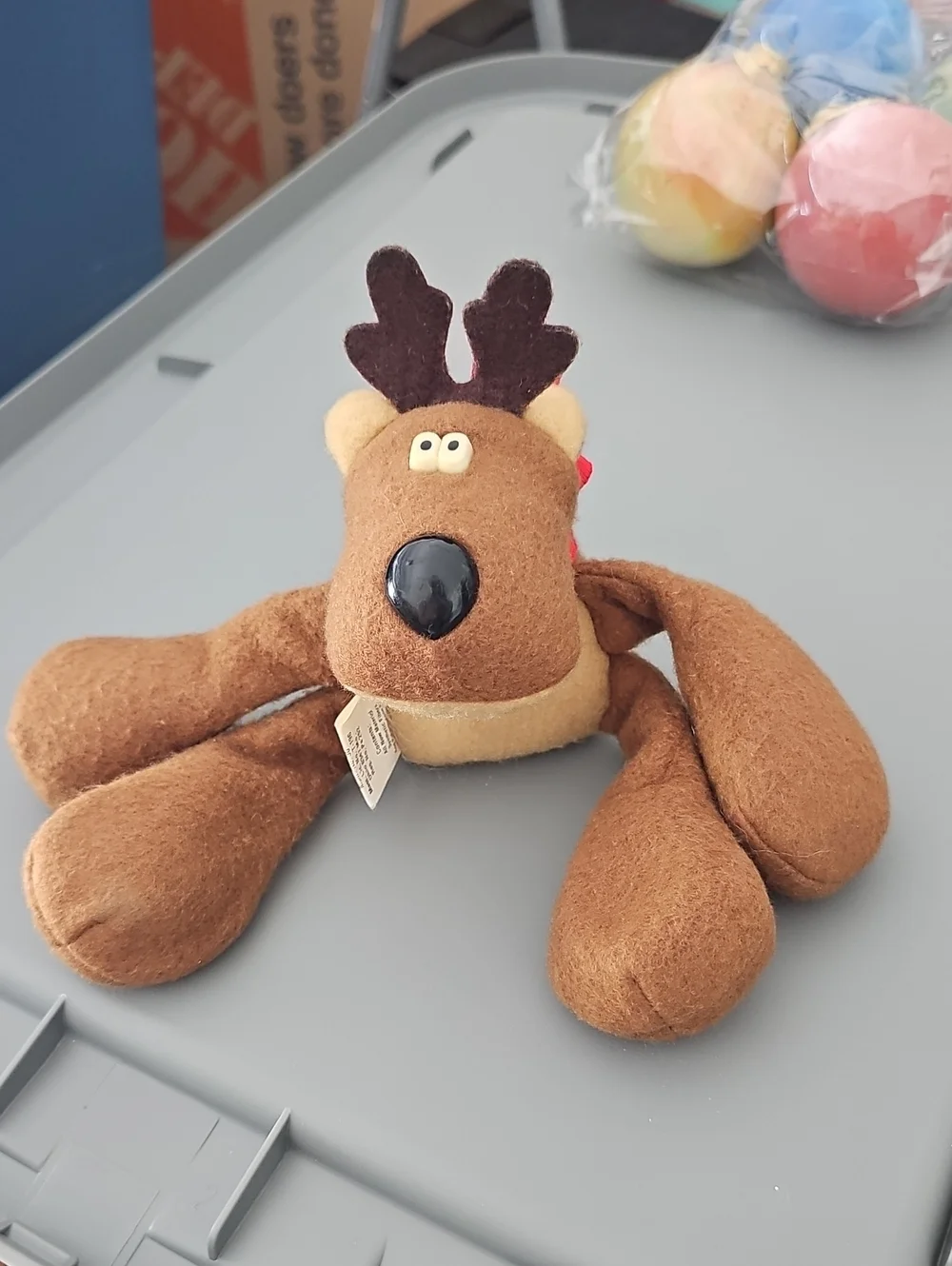 Rodney Reindeer Bean Bag Plush Christmas Vintage Deer Buck 🦌